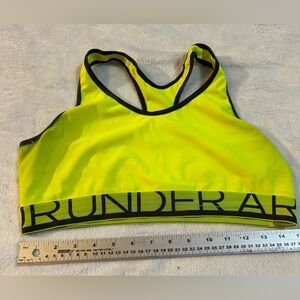 Neon Yellow Under Armour Sports Bra​